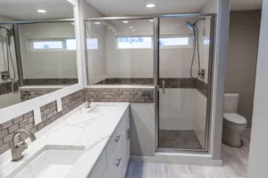 Bathroom flooring | Cherry City Interiors and Design