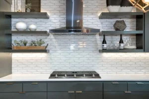 Kitchen backsplash | Cherry City Interiors and Design