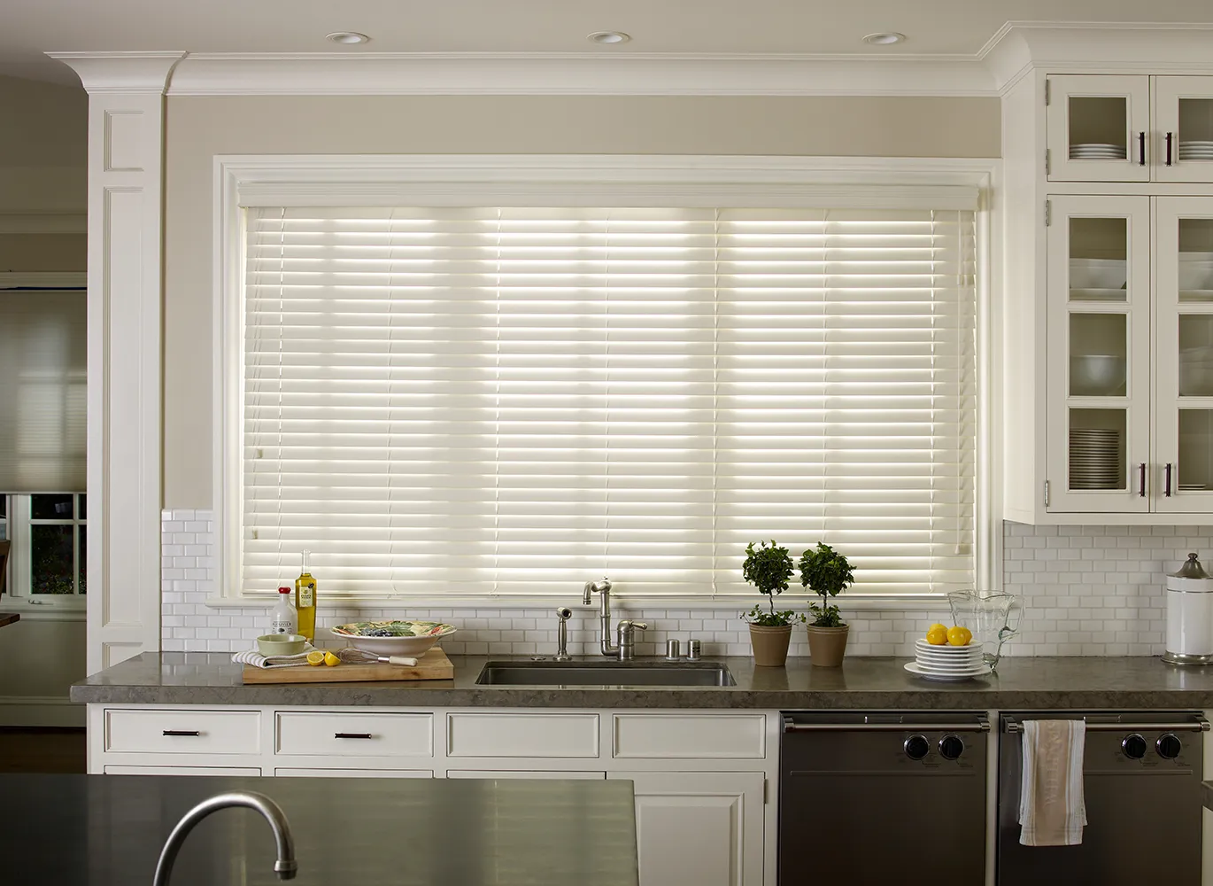 Monarch Window Coverings in Kitchen | Cherry City Interiors