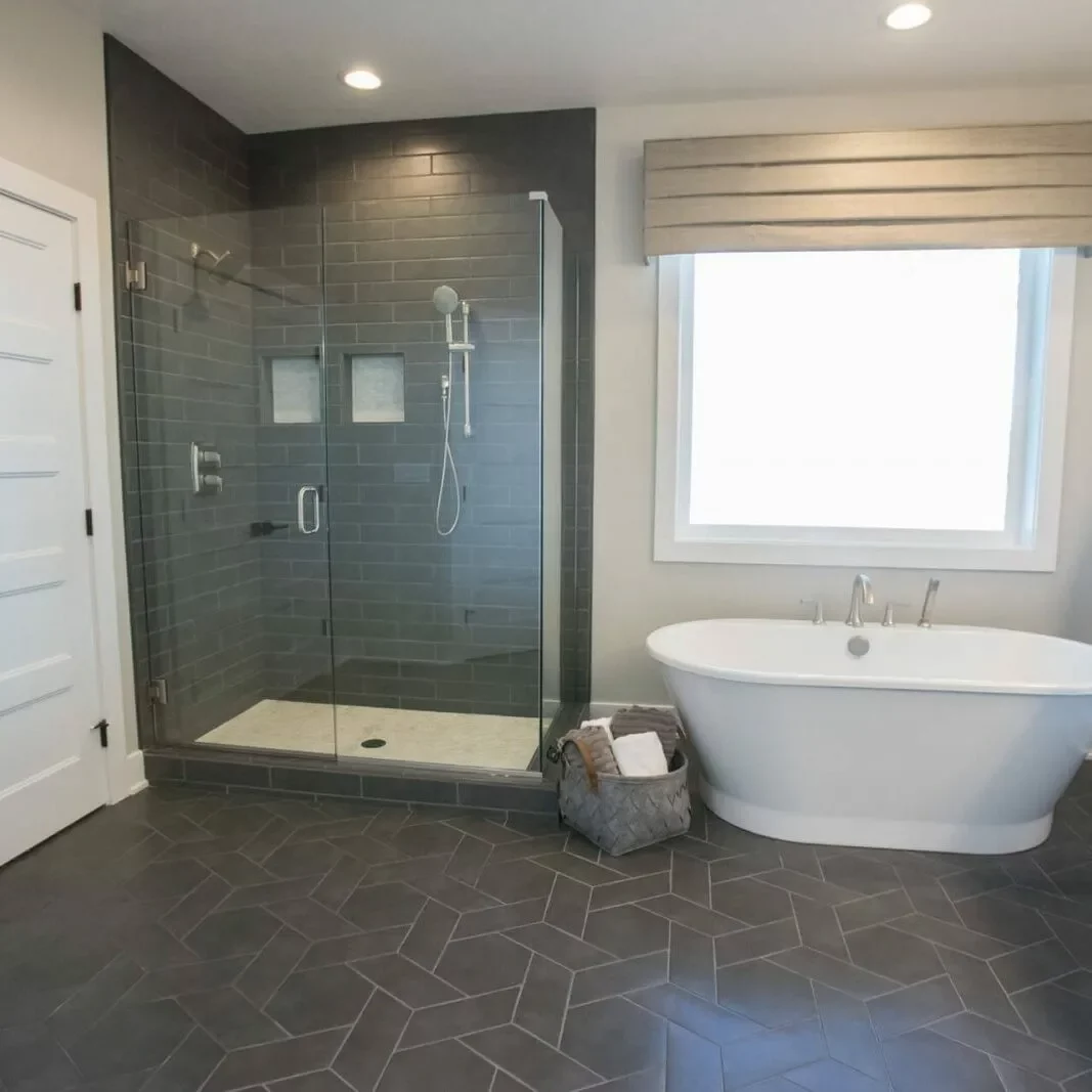Bathroom flooring | Cherry City Interiors and Design